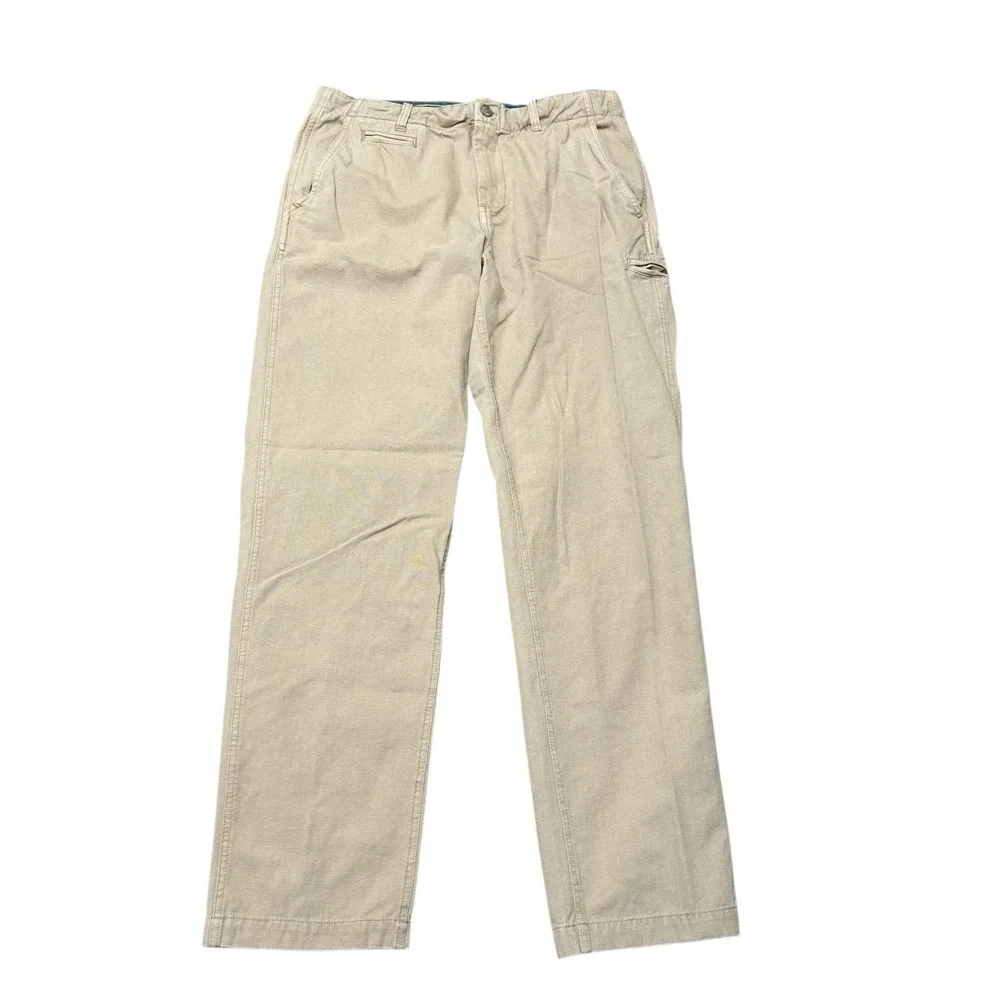 Carbon 2 Cobalt Pants Mens Size 33x32 Beige Texture Rip Stop Khaki Career Casual